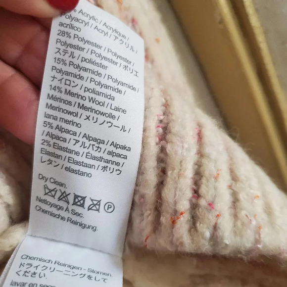 J.Crew wool blend pastel multi color womans sweater, size small - Picture 7 of 7